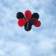 Houston Tea Party - Downtown, Jones Plaza - April 15, 2009... Balloons sponsored by OBAMAFU.COM - Click to enlarge